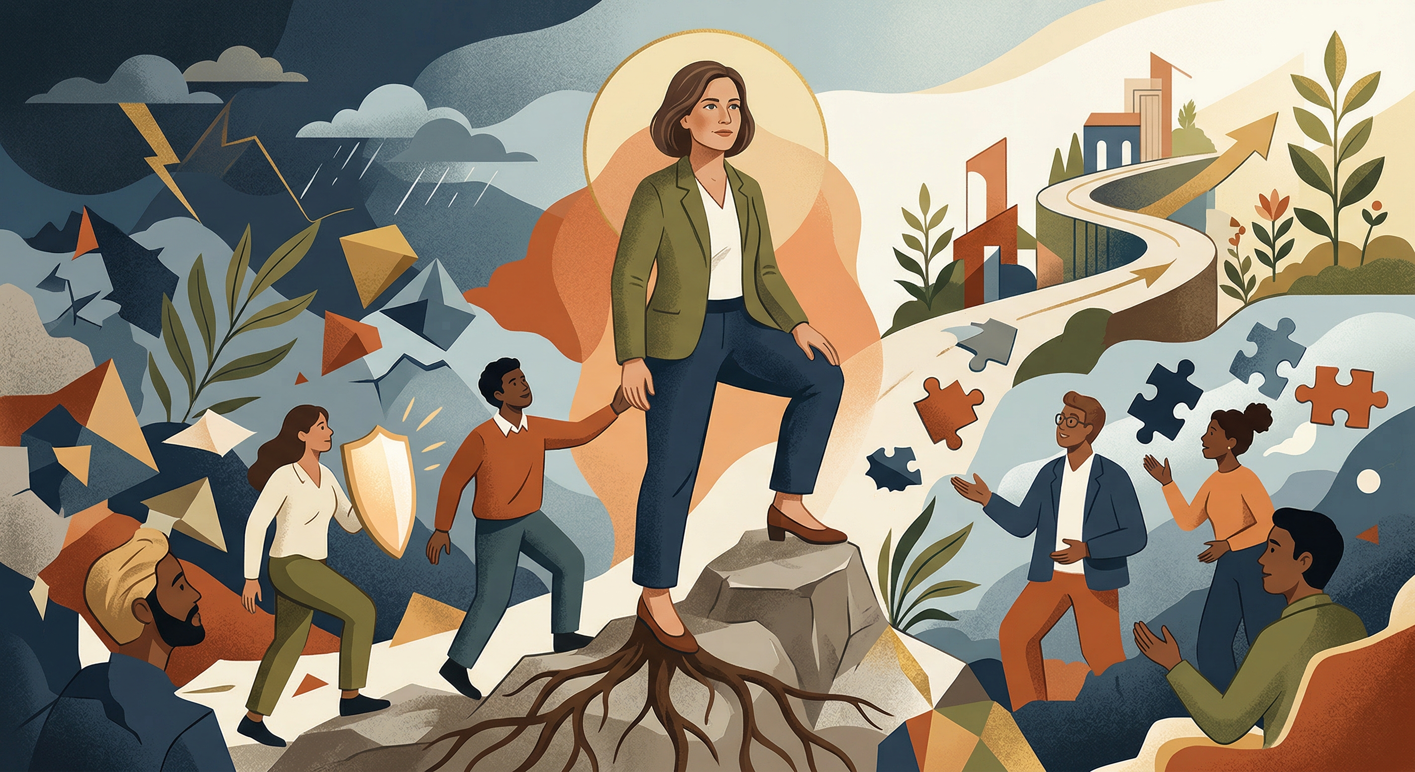 Табанды сенімділікпен жетекшілік ету