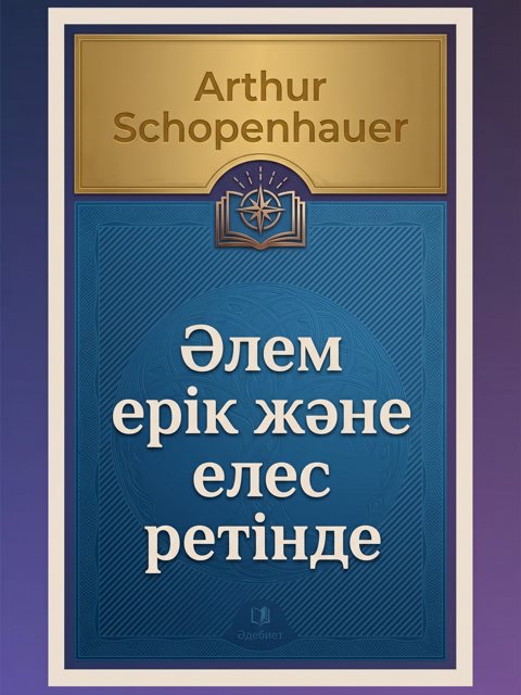 Әлем ерік және елес ретінде